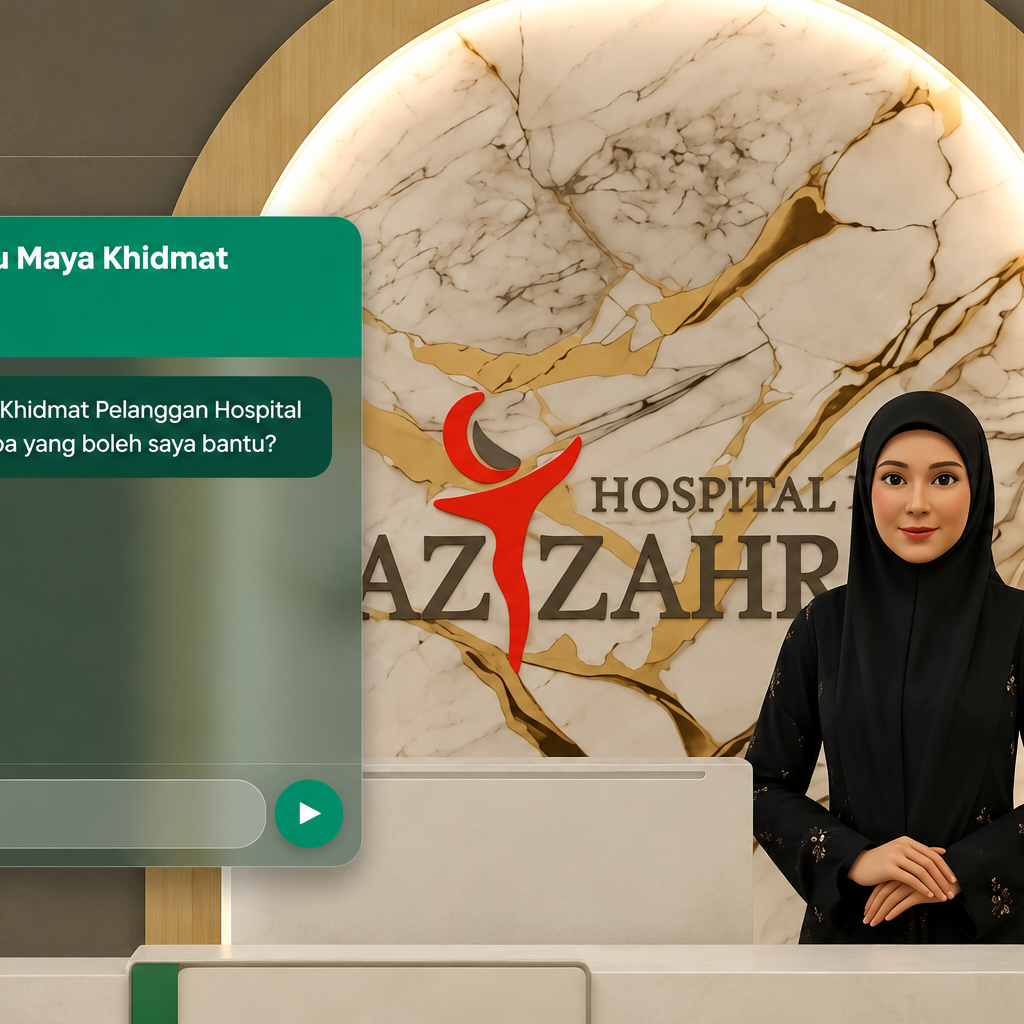Zahrahverse AI Helpdesk — 3D AI customer service avatar for Hospital Az-Zahrah