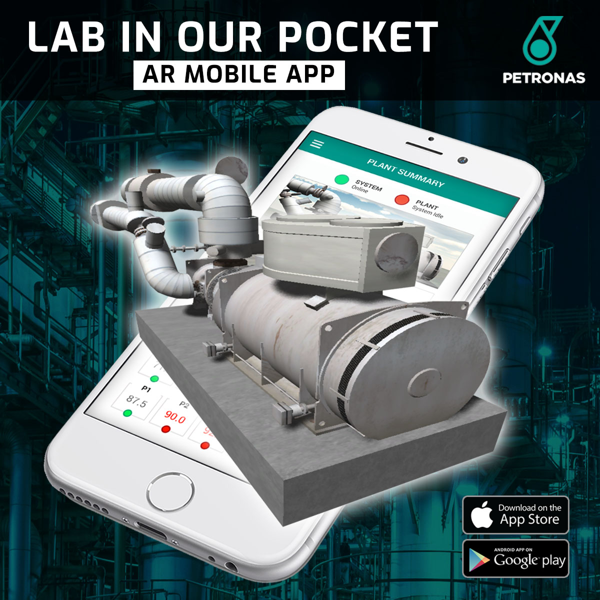 Lab In Our Pocket — IoT and AR mobile application for industrial plant monitoring