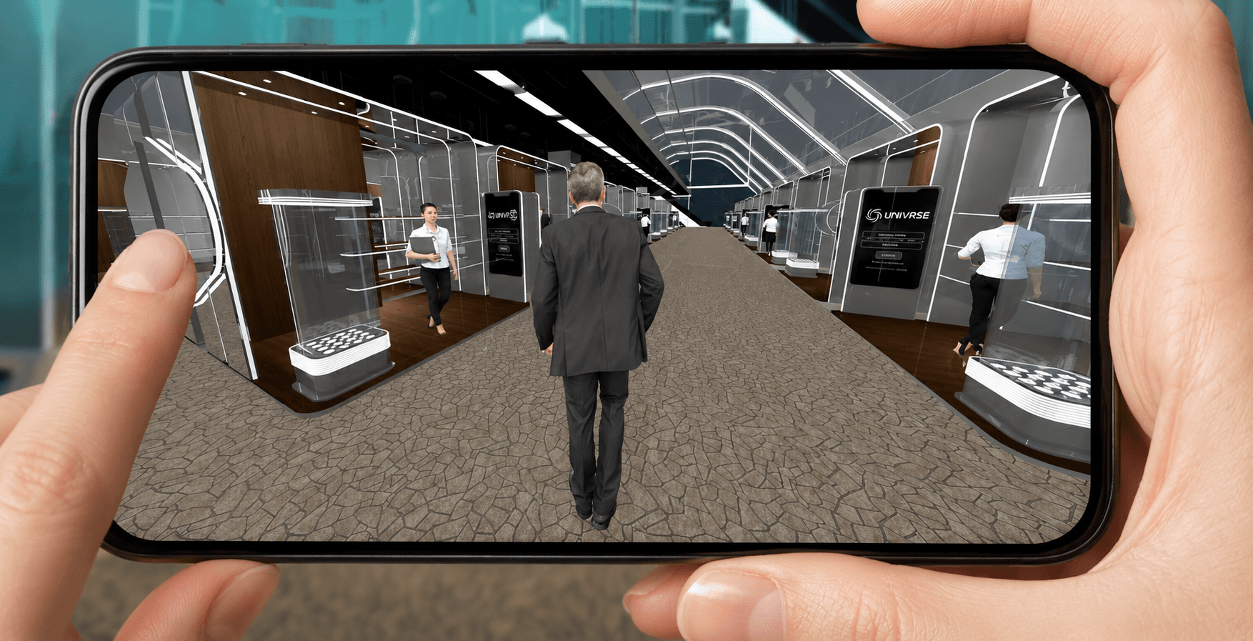 UniVRse Interactive — AI avatar in a virtual showroom